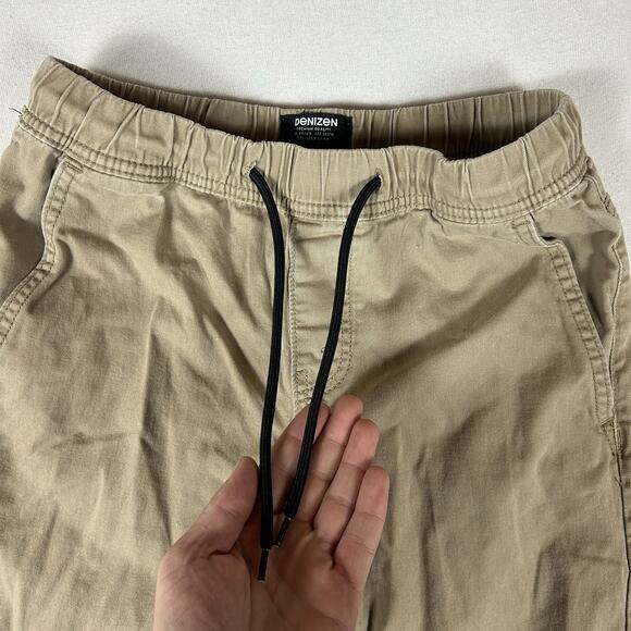 Denizen Cargo Joggers Pants Men's Size XS Tan Casual Drawstring Pockets Stretch - Picture 7 of 15